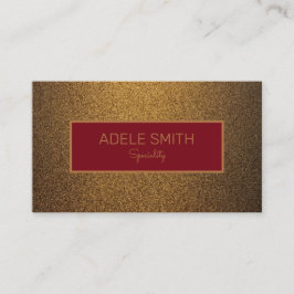 Modern lyxkopparröd guld-ram visitkort