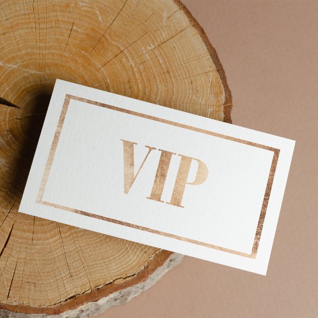 Modern lyxmedlem i klubben vit ros guld VIP-kort Visitkort (Modern luxury white rose gold VIP card club member )