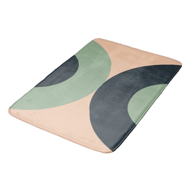 Modern lyxskiffer i medelårhundradet badrumsmatta (Vinklad)