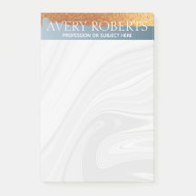 Modern lyxstålblått guld rand