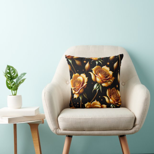 Modern lyxur Boho Guld Ro-samling Kudde (Stol)