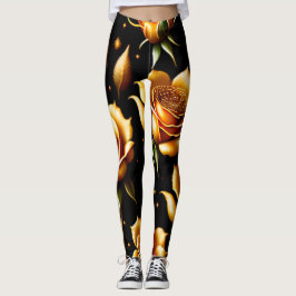 Modern lyxur Boho Guld Ro-samling Leggings