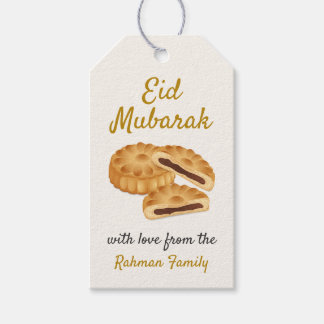 Modern Maamoul Date Filled Cookies Eid Mubarak Presentetikett