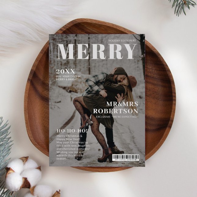 Modern Magazine Cover-julkort Julkort (Skapare uppladdad)