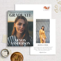 Modern Magazine Cover Studenten-meddelande