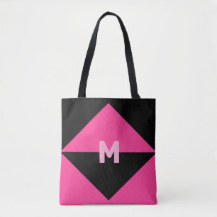 Modern Magenta och Svart Tygkasse