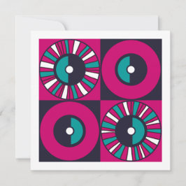 Modern Magenta - svart, tom. Kort