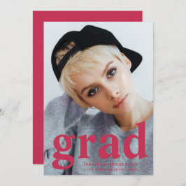 Modern Magenta Typography Photo Studenten Meddelande