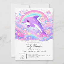 Modern Magic Dolphin Baby Shower