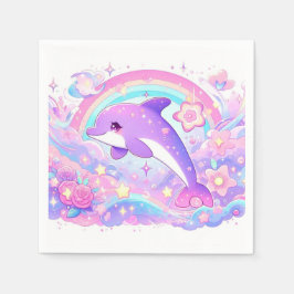 Modern Magic Dolphin Baby Shower Pappersservett
