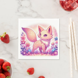 Modern Magic Fox Baby Shower Pappersservett