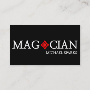 Modern Magic Magician Card Poker Underhållning Visitkort