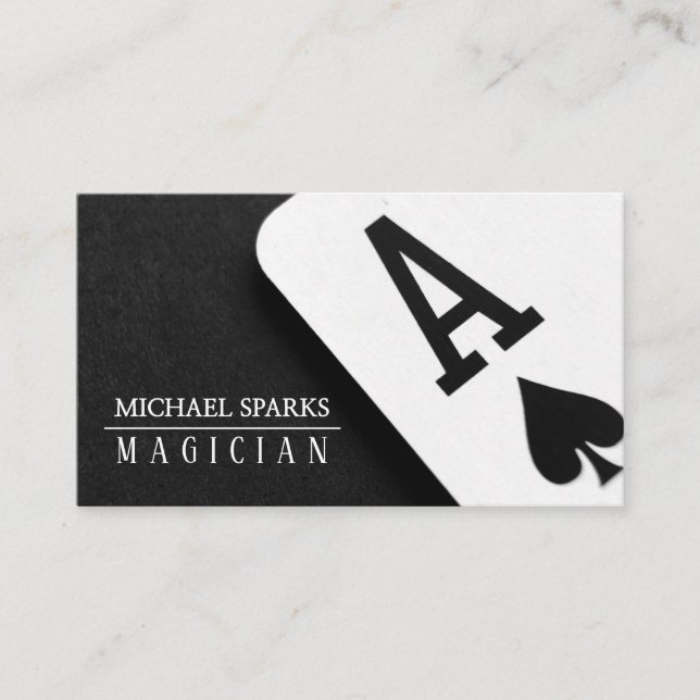 Modern Magic Magician Card Poker Underhållning Visitkort (Framsida)