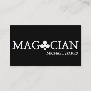 Modern Magic Magician Card Poker-underhållning Visitkort