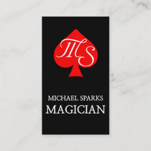 Modern Magic Magician Card Poker Underhållning Visitkort