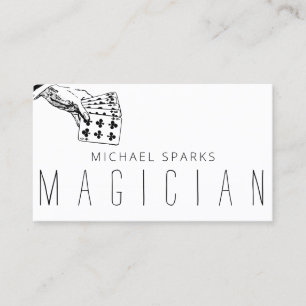 Modern Magic Magician Card Poker Underhållning Visitkort
