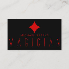 Modern Magic Magician Card Poker Underhållning Visitkort