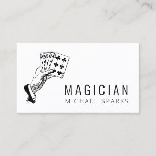 Modern Magic Magician Card Poker Underhållning Visitkort