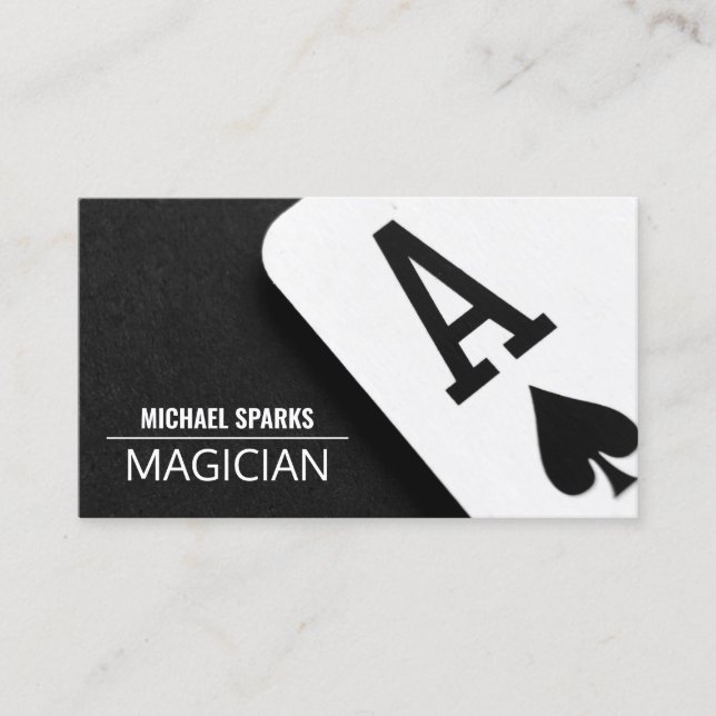 Modern Magic Magician Card Poker-underhållning Visitkort (Framsida)