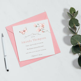 Modern Magnolia Rosa Butterfly Baby Shower