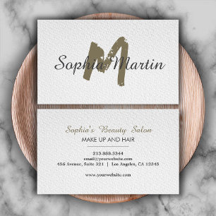 Modern makeup Artist & Artist Hair Stylist Salon Visitkort