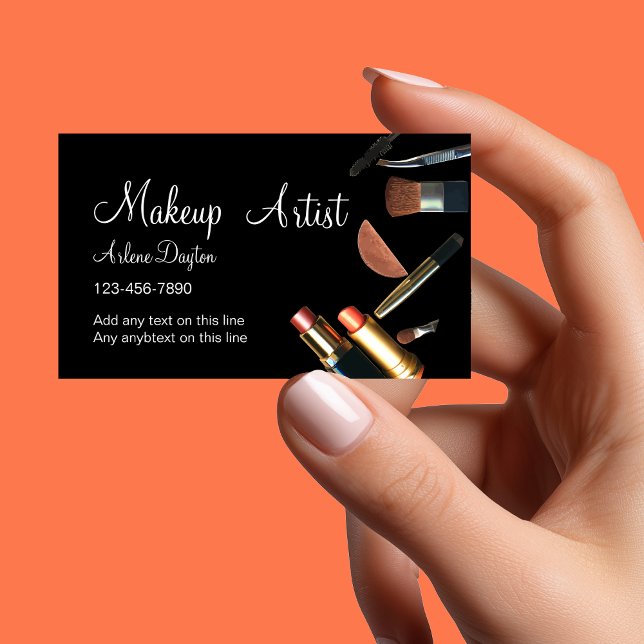 Modern makeup Artist Businesscards Visitkort (Skapare uppladdad)
