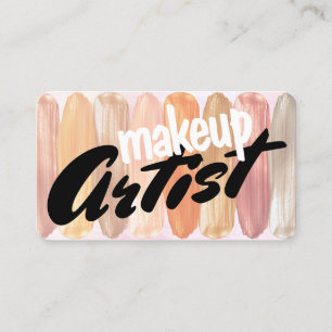 Modern Makeup Artist HoloGraph Playful Visitkort