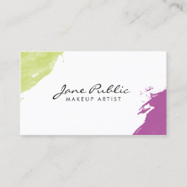 Modern makeup Artist Visitkort