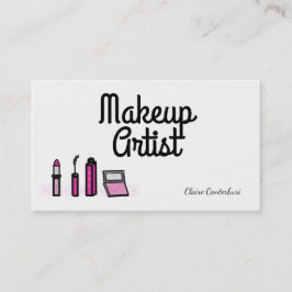 Modern makeup Artist Visitkort