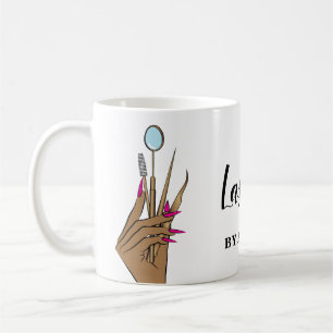 Modern Makeup Eyebrow Öga Lash Girly Kaffemugg