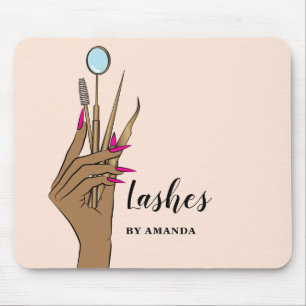 Modern Makeup Eyebrow Ögon Lash Girly Mouse Pad Musmatta