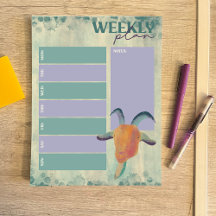 Modern målad Goat Illustration Weekly Planner