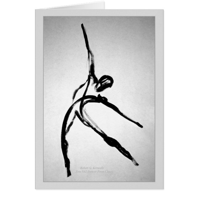 Modern Male dansare Hälsningskort (Framsidan)