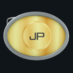 Modern mall för Elegant i Guld-format<br><div class="desc">Guld Se Elegant Monogram Modern Template Oval Bälte Buckle.</div>