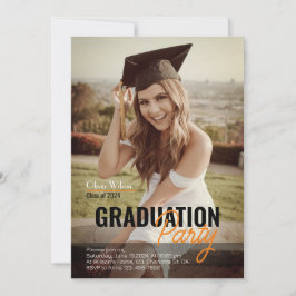 Modern mall för inbjudan till fotoStudentfest