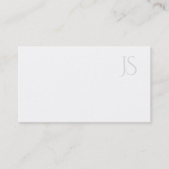 Modern mall för minimal monogram-Professionell Visitkort (Framsida)