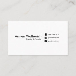 Modern mall för minimalistiska Affärskort Visitkort