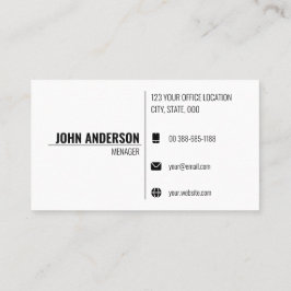 Modern mall för minimalistiska Affärskort Visitkort