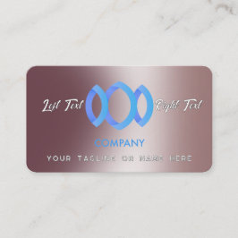 Modern mall för Rosa av metallpulver för övertonin Visitkort