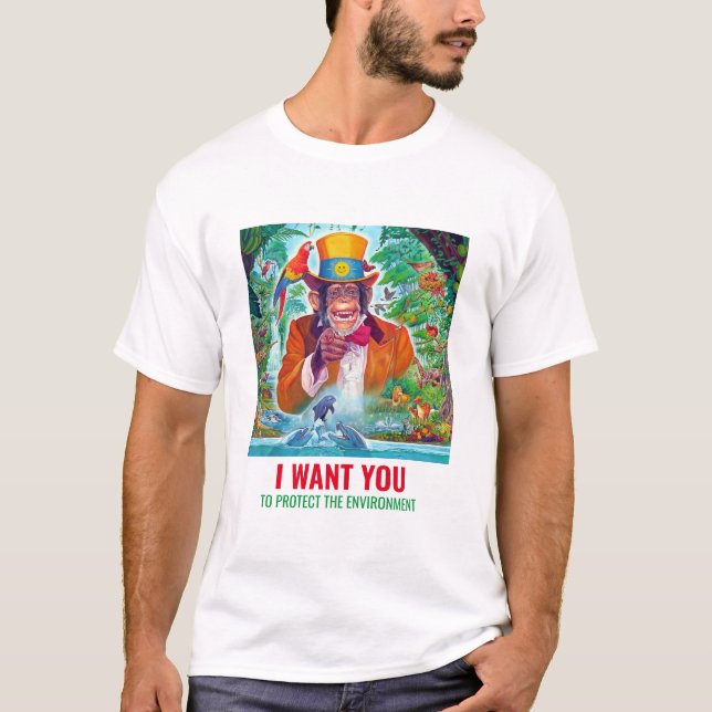 Modern mall jag vill ha målning herr t shirt (Framsida)