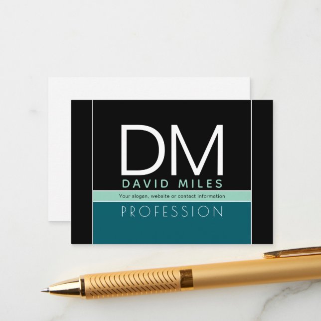 Modern mallayout | Alla färger anpassningsbara Tilläggskort (Fram/Back In Situ)