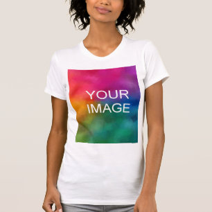 Modern mallöverföring för vit Elegant i trendig T Shirt