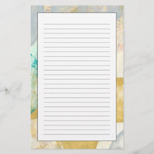 Modern målning av Abstrakt på tidningspapper Brevpapper