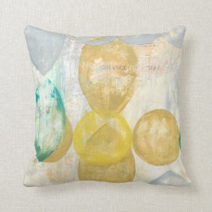 Modern målning av Abstrakt på tidningspapper Kudde