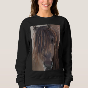 Modern målning av en brun häst t shirt