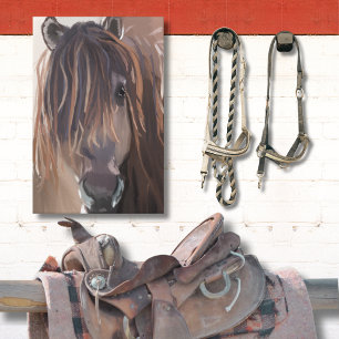 Modern målning av häst canvastryck