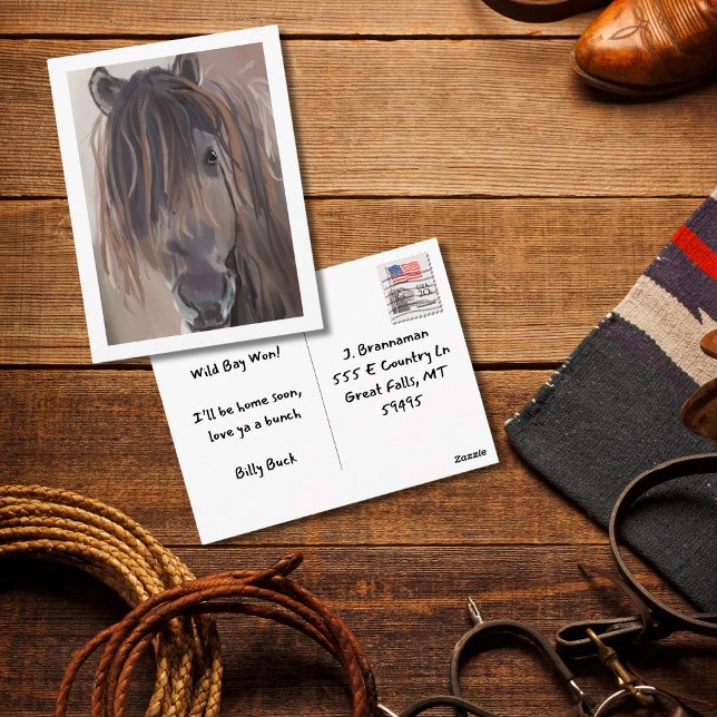 Modern målning av häst vykort (Skapare uppladdad)