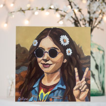 Modern målning av Mona Lisa - Da Vinci inspirerad
