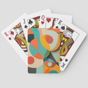Modern målning, flera Färg Casinokort
