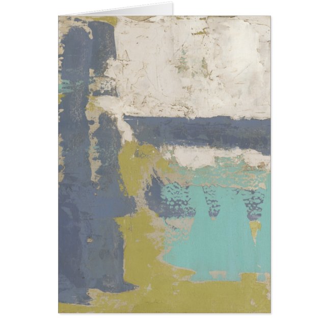 Modern målning för fritt uttryck hälsningskort (Framsidan)